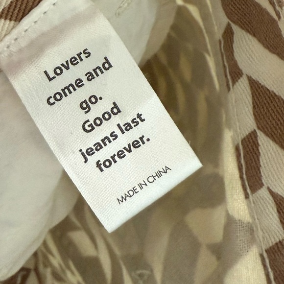 Pacsun|low rise straight checkered brown & white jeans, size 27•••Trendy & cute - Picture 10 of 14